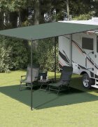vidaXL Килим за палатка 300x400 см HDPE зелен