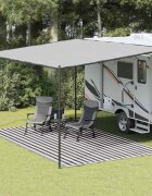 vidaXL Килим за палатка 300x600 см антрацит и бяло