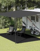 vidaXL Килим за палатка 300x600 см черен