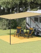 vidaXL Килим за палатка 400x400 см бежов