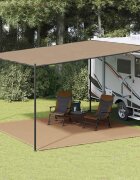 vidaXL Килим за палатка 400x400 см таупе