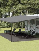 vidaXL Килим за палатка 400x600 см антрацит