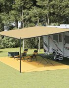 vidaXL Килим за палатка 400x600 см бежов