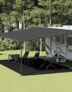 vidaXL Килим за палатка 400x600 см черен