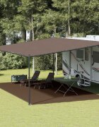 vidaXL Килим за палатка 400x600 см кафяв