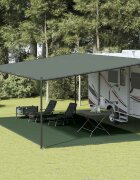 vidaXL Килим за палатка 400x600 см тъмнозелен