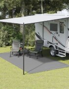 vidaXL Килим за палатка антрацит 5x25 м