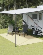 vidaXL Килим за палатка кремав 4x25 м