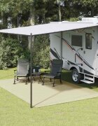 vidaXL Килим за палатка кремав 6x3 м