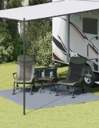 vidaXL Килим за палатка Синьо и сиво 250 x 250 cm Полиетилен