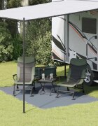 vidaXL Килим за палатка Синьо и сиво 300 x 200 cm Полиетилен
