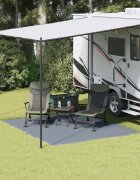 vidaXL Килим за палатка Синьо и сиво 300 x 250 cm Полиетилен