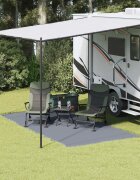 vidaXL Килим за палатка Синьо и сиво 400 x 200 cm Полиетилен