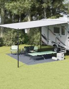 vidaXL Килим за палатка Синьо и сиво 400 × 300 cm Полиетилен