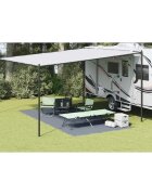 vidaXL Килим за палатка Синьо и сиво 500 x 250 cm Полиетилен