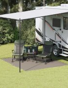 vidaXL Килим за палатка Светлосиво 300 x 250 cm Полиетилен