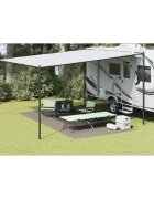 vidaXL Килим за палатка Светлосиво 500 x 250 cm Полиетилен