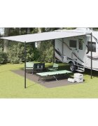 vidaXL Килим за палатка Светлосиво 550 x 250 cm Полиетилен