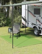vidaXL Килим за палатка светлозелен 250x200 см HDPE