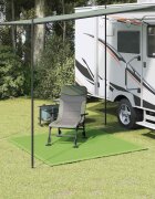 vidaXL Килим за палатка светлозелен 250x250 см HDPE