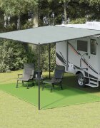 vidaXL Килим за палатка светлозелен 300x600 см HDPE