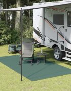 vidaXL Килим за палатка Зелен 300 x 200 cm Полиестер