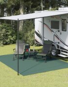 vidaXL Килим за палатка зелен 4x3 м