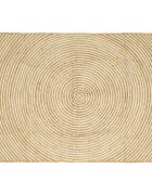 vidaXL Килим за площ Бяло 120 x 170 cm юта