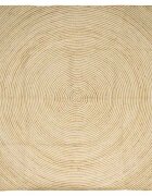 vidaXL Килим за площ Бяло 300 x 300 cm юта