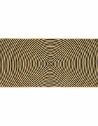 vidaXL Килим за площ Черно 80 x 200 cm юта