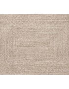 vidaXL Килим за площ Естествено и бяло 140 x 200 cm юта