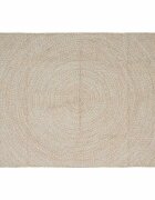 vidaXL Килим за площ Естествено и бяло 160 x 230 cm юта