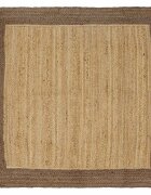 vidaXL Килим за площ Сиво 160 x 160 cm юта
