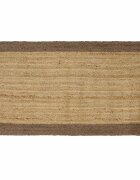 vidaXL Килим за площ Сиво 80 x 150 cm юта