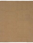vidaXL Килим за площ Светло кафяво 120 x 120 cm юта