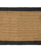 vidaXL Килим за площ Тъмносиво 120 x 170 cm юта