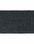 vidaXL Килим за площ Тъмносиво 60 x 110 cm юта