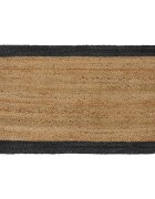 vidaXL Килим за площ Тъмносиво 60 x 110 cm юта