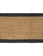 vidaXL Килим за площ Тъмносиво 80 x 150 cm юта
