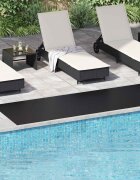 vidaXL Килим за под Черно 1 x 5 m Каучук