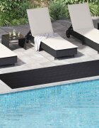 vidaXL Килим за под Черно 1 x 5 m Каучук