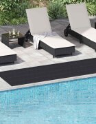 vidaXL Килим за под Черно 1 x 5 m Каучук