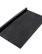 vidaXL Килим за под Черно 12 x 5 м Каучук