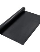 vidaXL Килим за под Черно 12 x 5 м Каучук