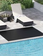 vidaXL Килим за под Черно 15 x 2 m Каучук