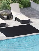 vidaXL Килим за под Черно 15 x 2 m Каучук