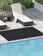 vidaXL Килим за под Черно 15 x 2 m Каучук