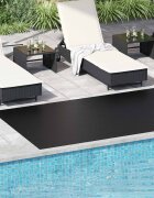 vidaXL Килим за под Черно 15 x 4 m Каучук