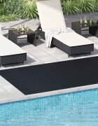 vidaXL Килим за под Черно 15 x 4 m Каучук