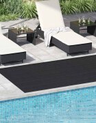 vidaXL Килим за под Черно 15 x 4 m Каучук